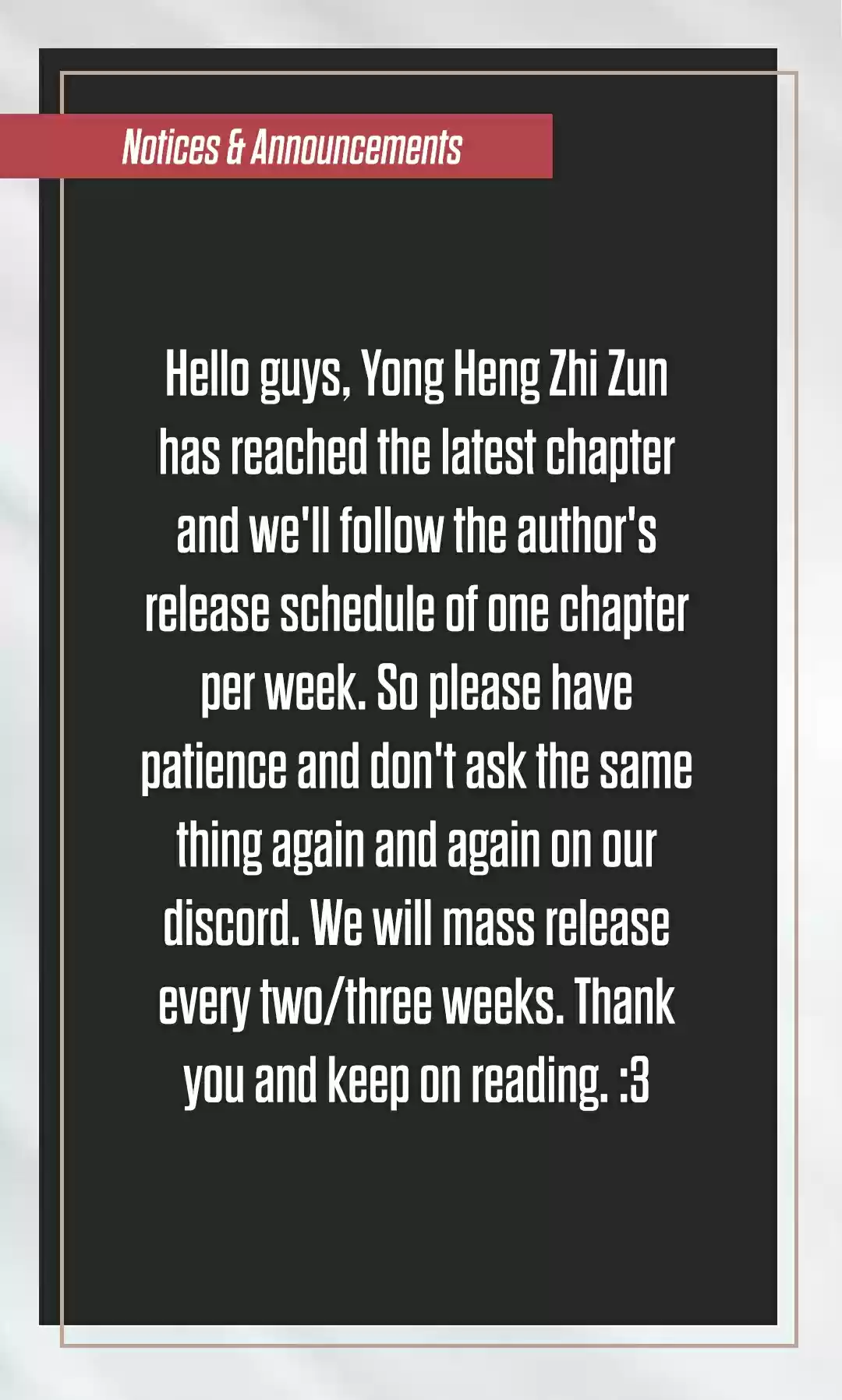 Yong Heng Zhi Zun Ch. 190 Weapon's Spirit