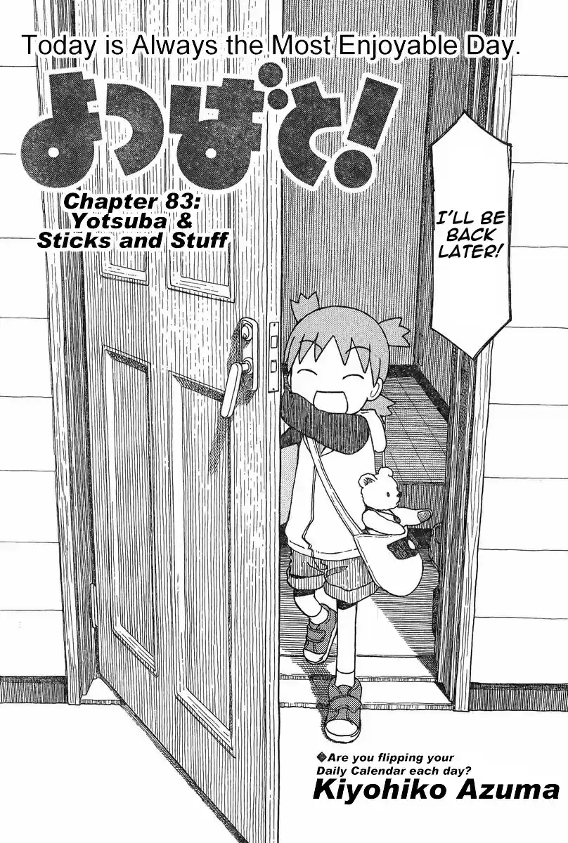 Yotsuba to! Vol. 13 Ch. 83 Yotsuba & Sticks and Stuff