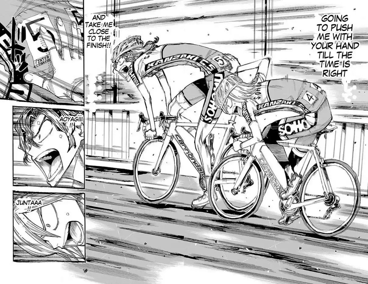 Yowamushi Pedal 447 Final verdict on the bridge