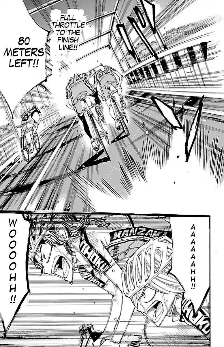 Yowamushi Pedal 447 Final verdict on the bridge