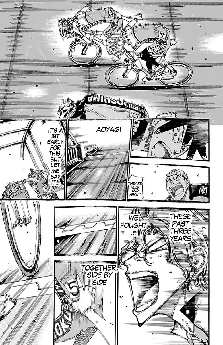 Yowamushi Pedal 447 Final verdict on the bridge