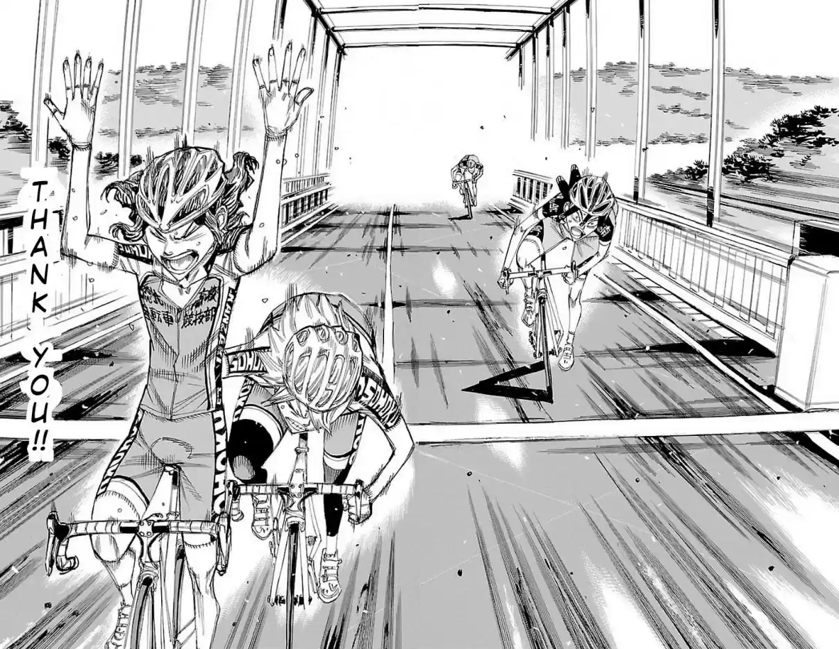 Yowamushi Pedal 447 Final verdict on the bridge