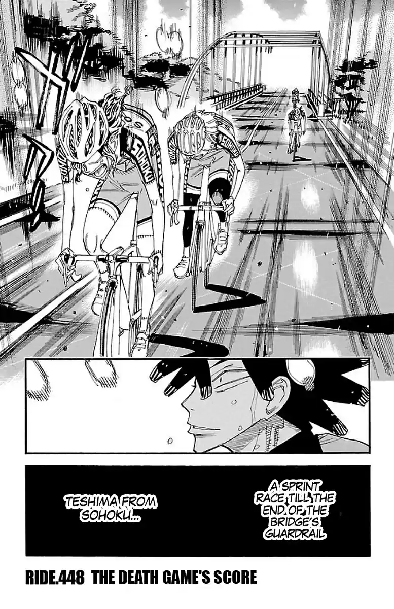 Yowamushi Pedal 448 the death game's score