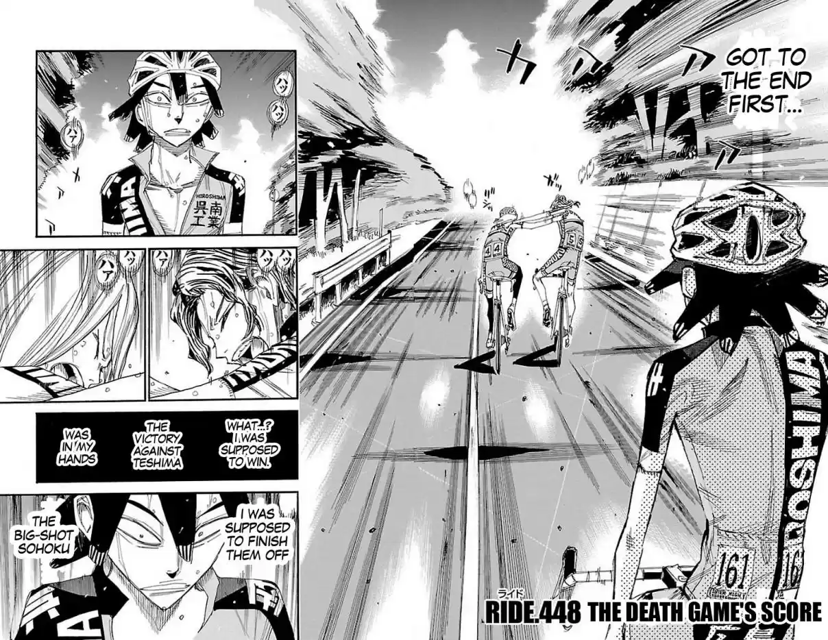 Yowamushi Pedal 448 the death game's score