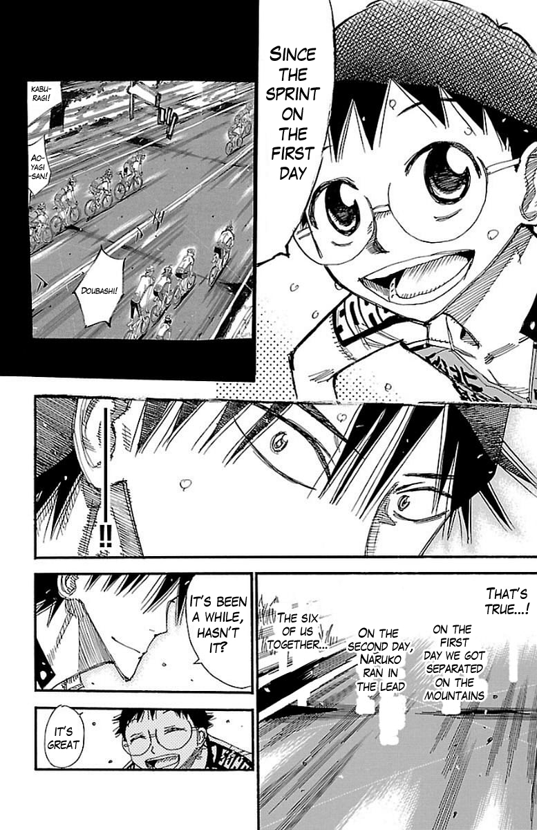Yowamushi Pedal 449 The strength of six people