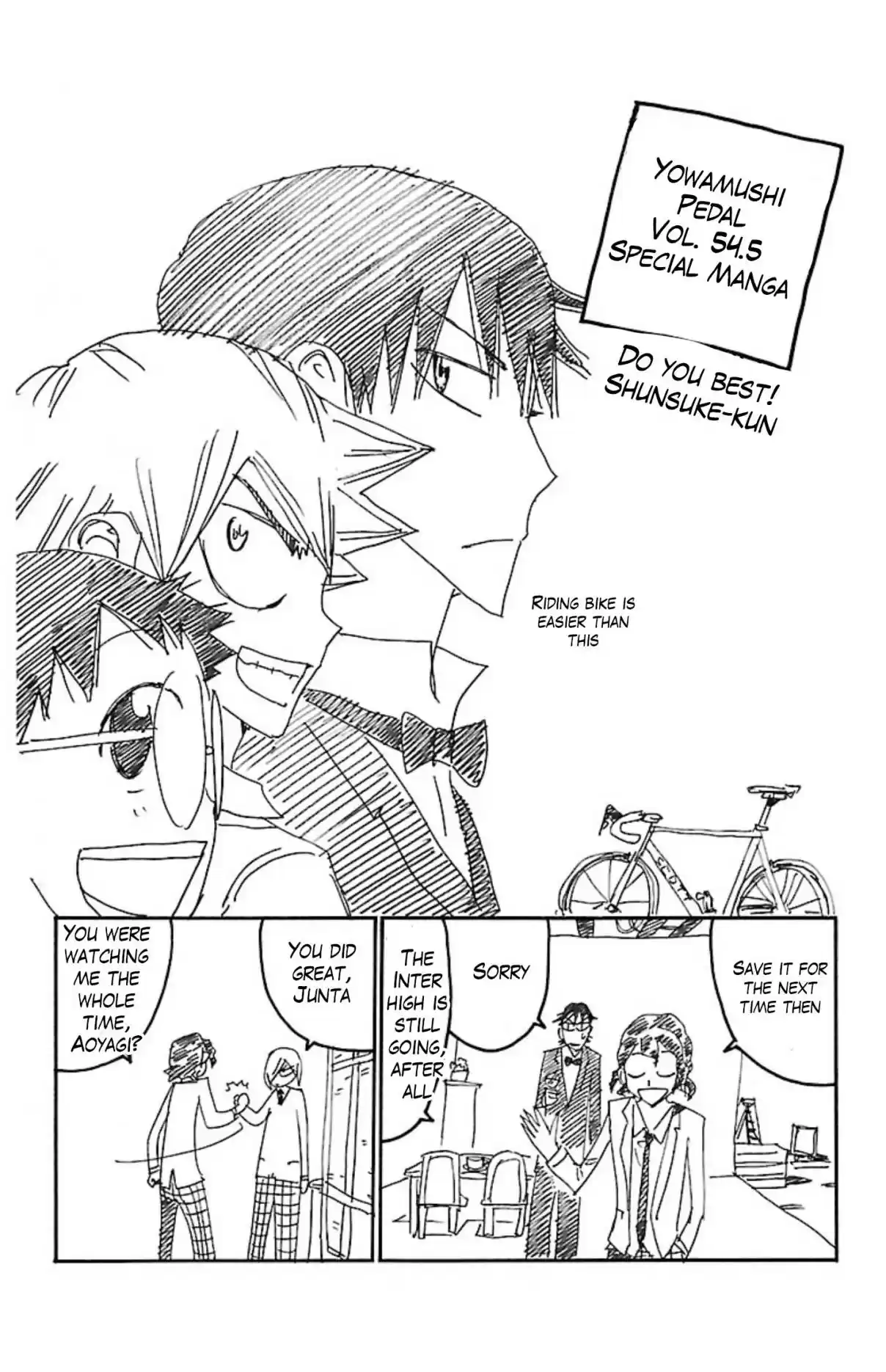 Yowamushi Pedal Ch. 54.5 Do your Best!! Shunsuke kun!