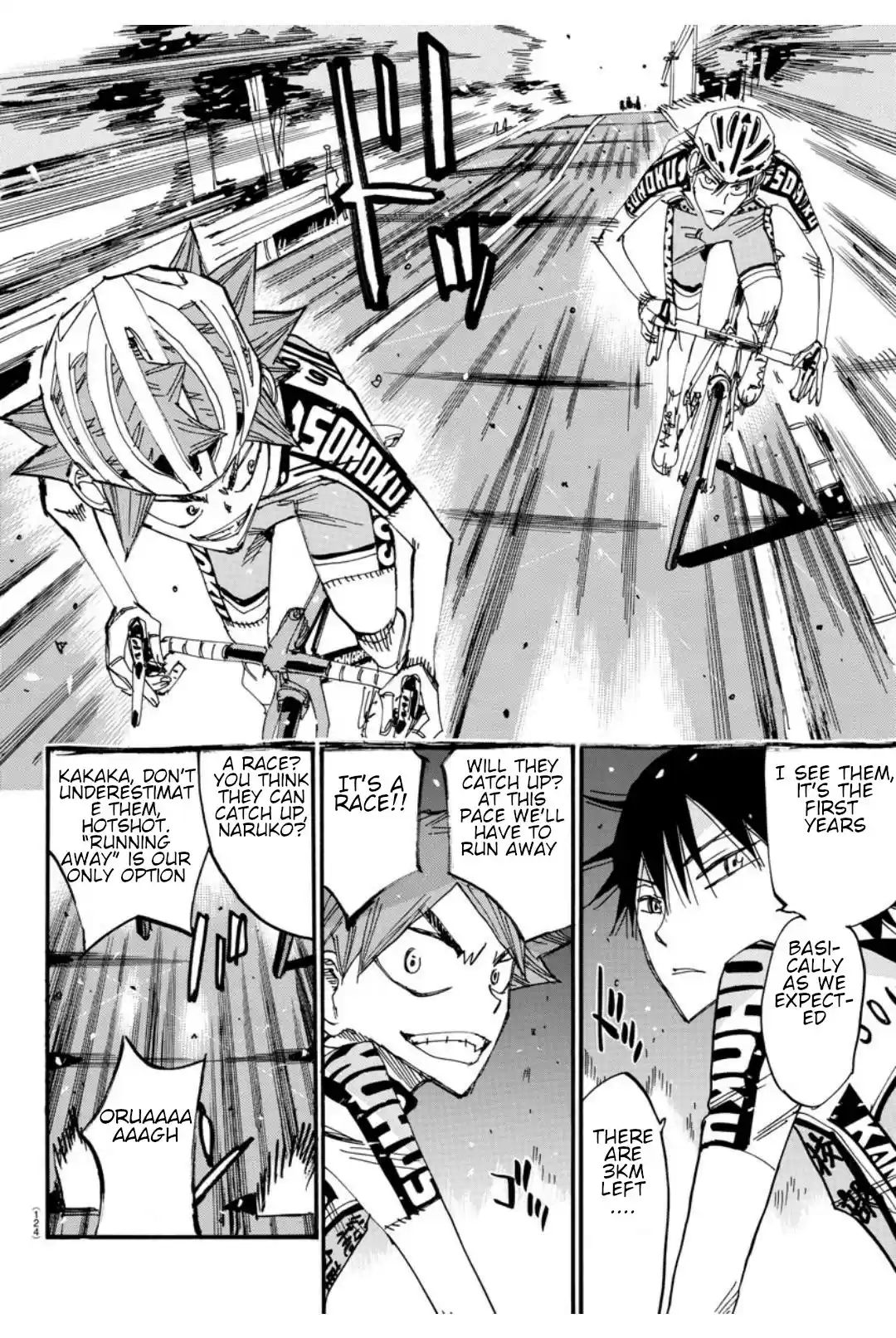 Yowamushi Pedal Ch. 611 Towards the team's first battle!!