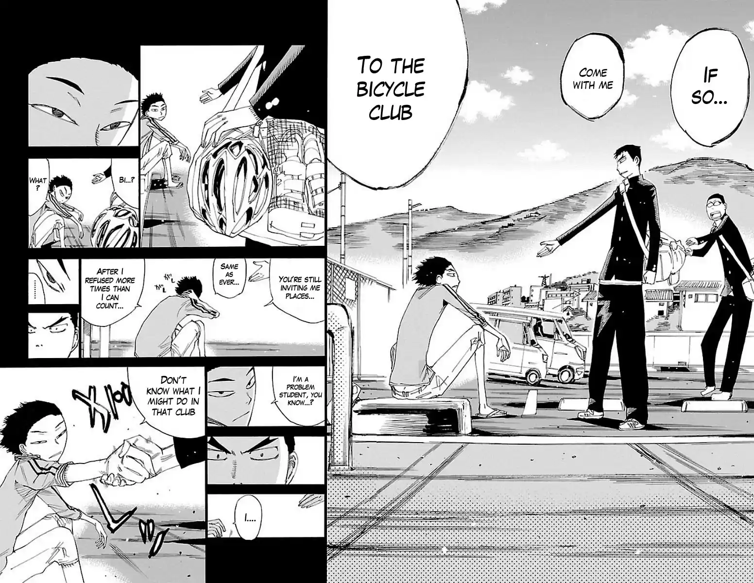 Yowamushi Pedal Chapter 443: Urakubo Yuusaku