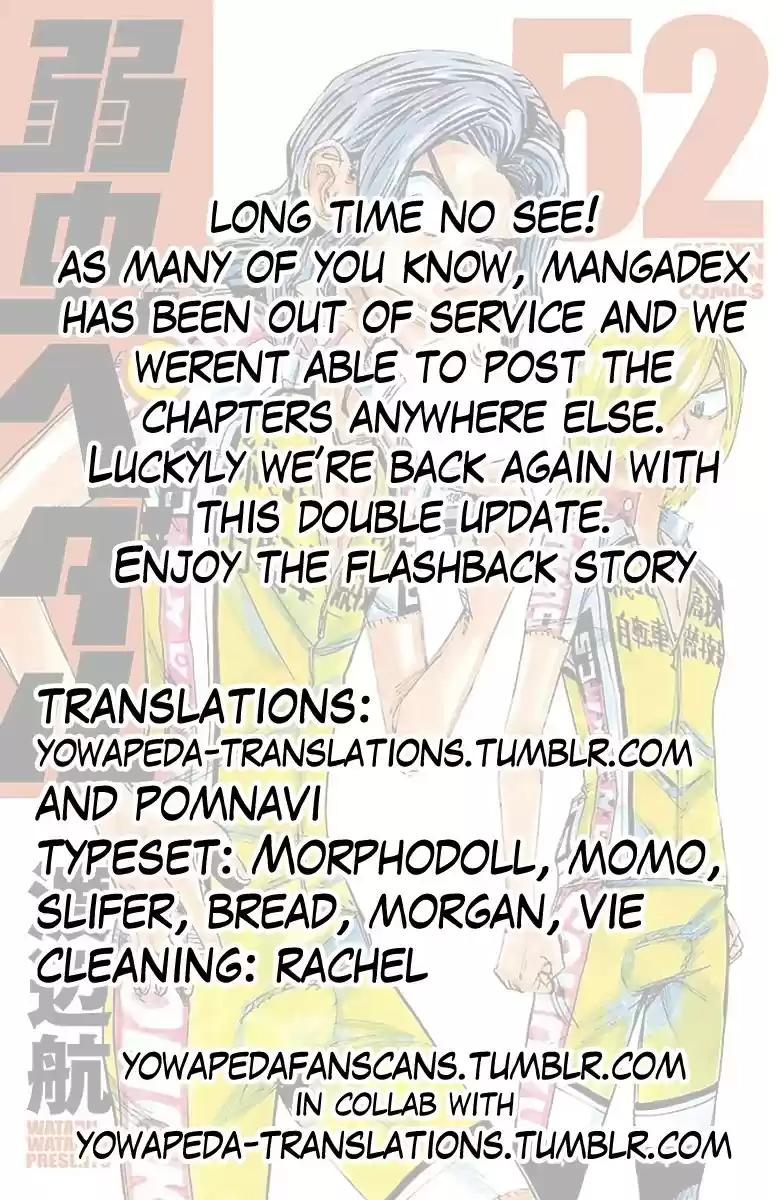 Yowamushi Pedal Chapter 443: Urakubo Yuusaku