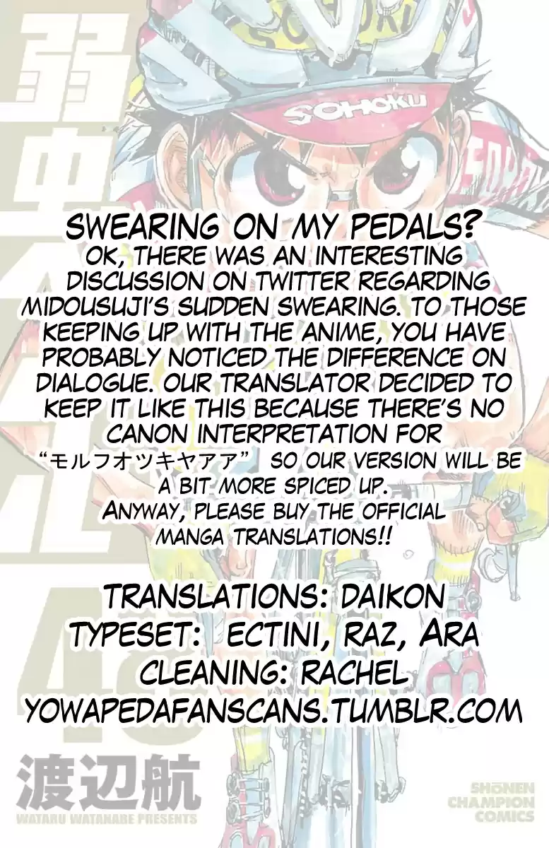 Yowamushi Pedal Vol. 48 Ch. 410 Predator