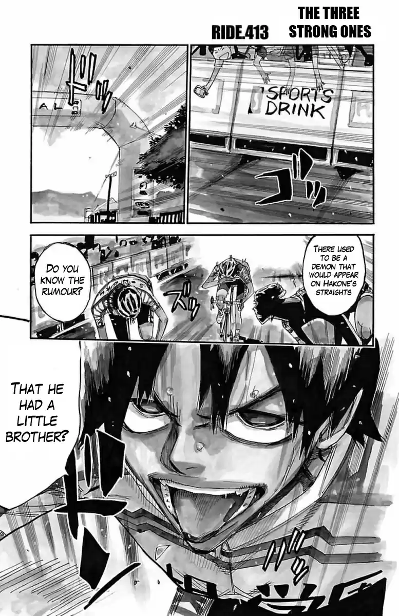 Yowamushi Pedal Vol. 48 Ch. 413 the three strong ones