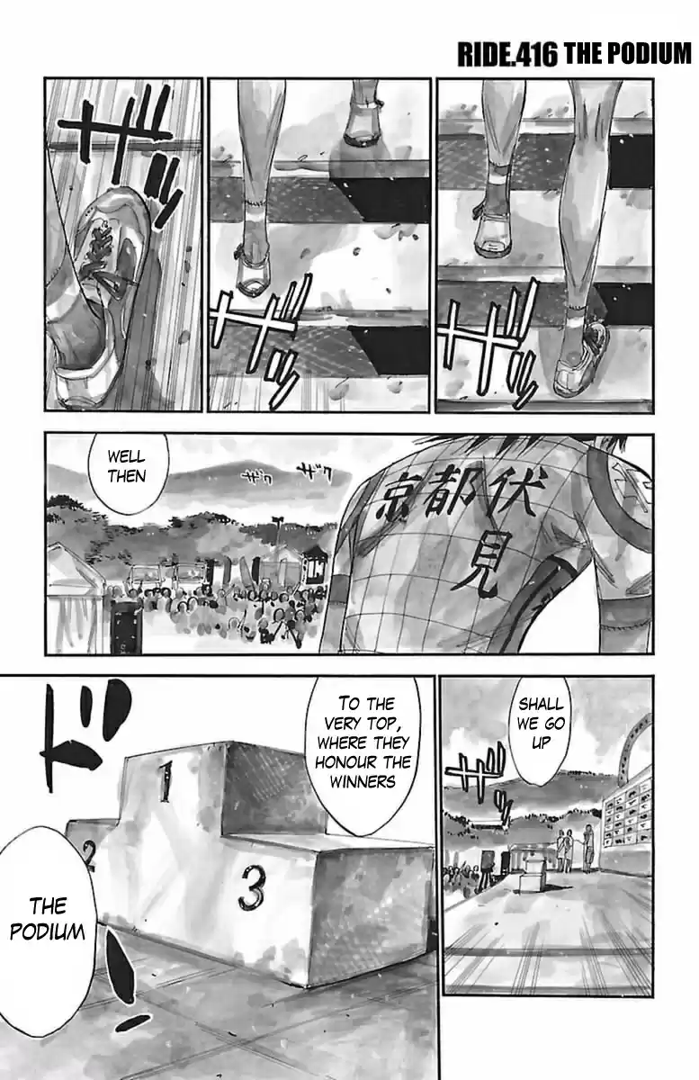Yowamushi Pedal Vol. 48 Ch. 416 The podium
