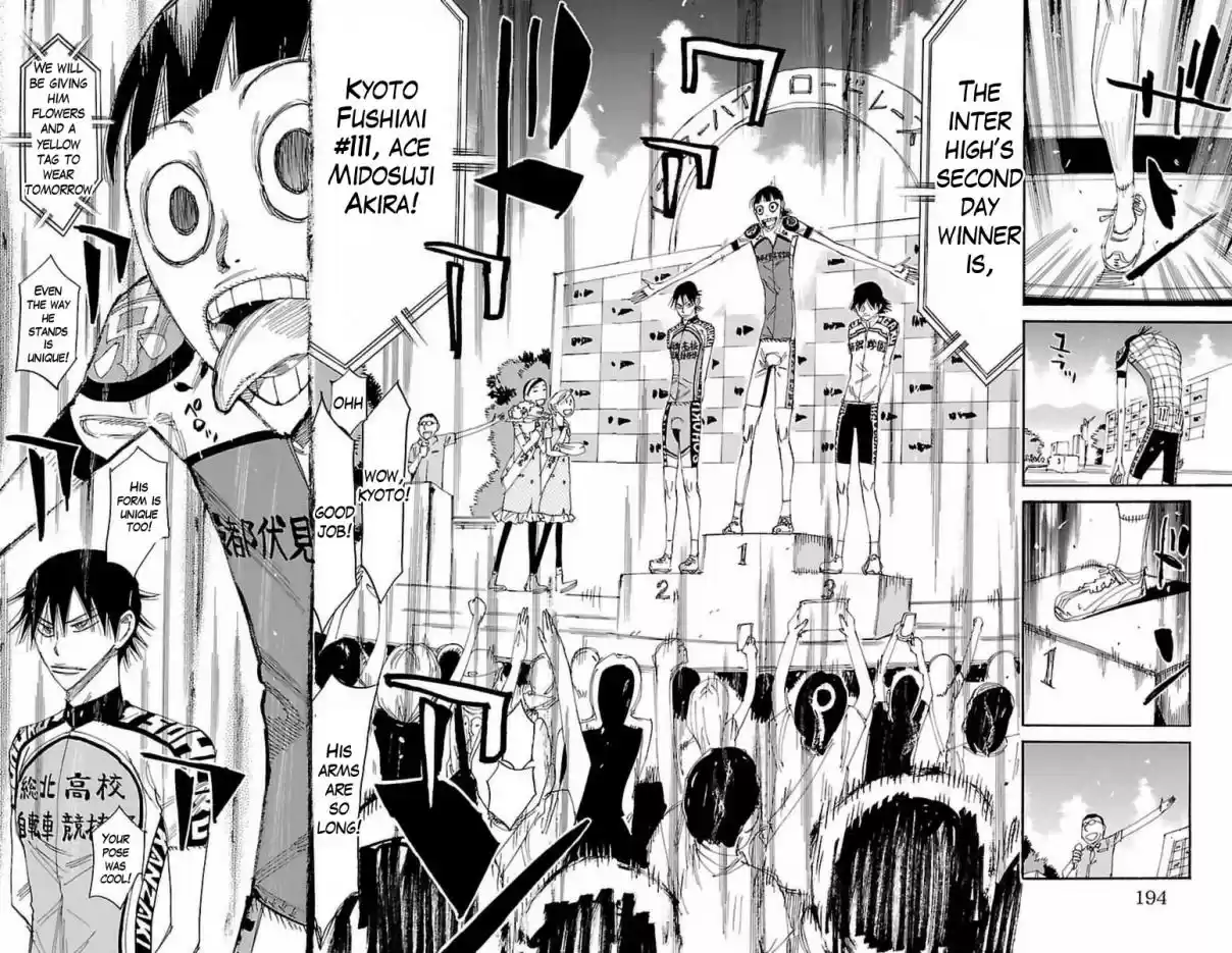 Yowamushi Pedal Vol. 48 Ch. 416 The podium
