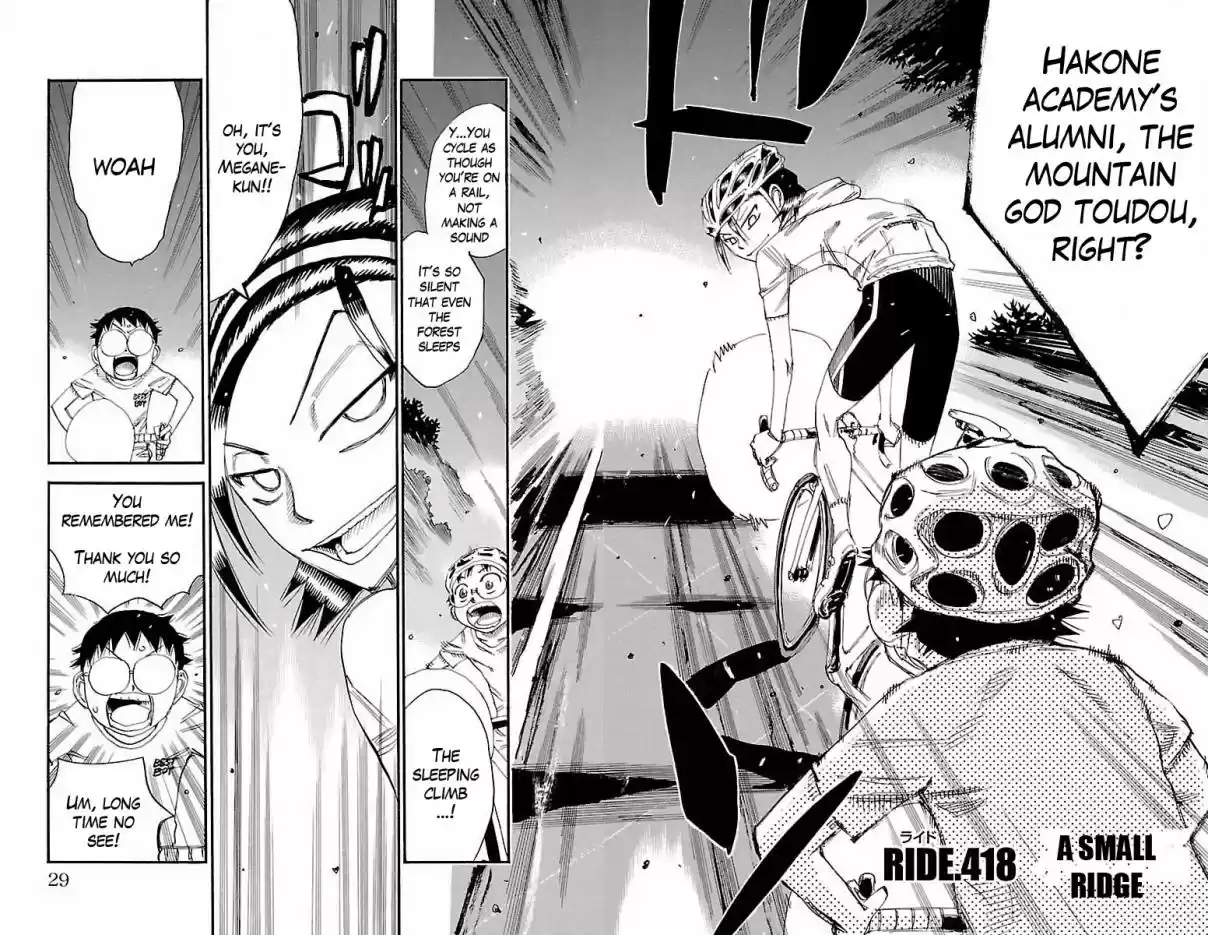 Yowamushi Pedal Vol. 49 Ch. 418 A small ridge
