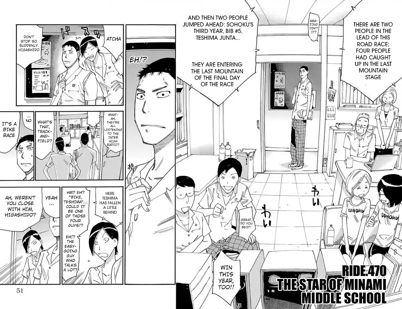 Yowamushi Pedal Vol.55 Chapter 470