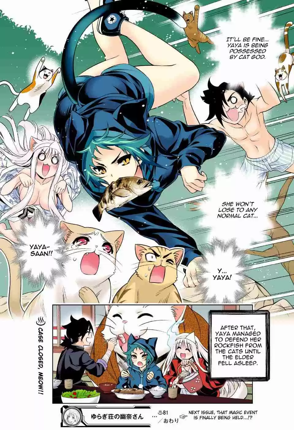 Yuragi sou no Yuuna san Digital Colored Comics Vol. 10 Ch. 81 Meow Meow Paradise