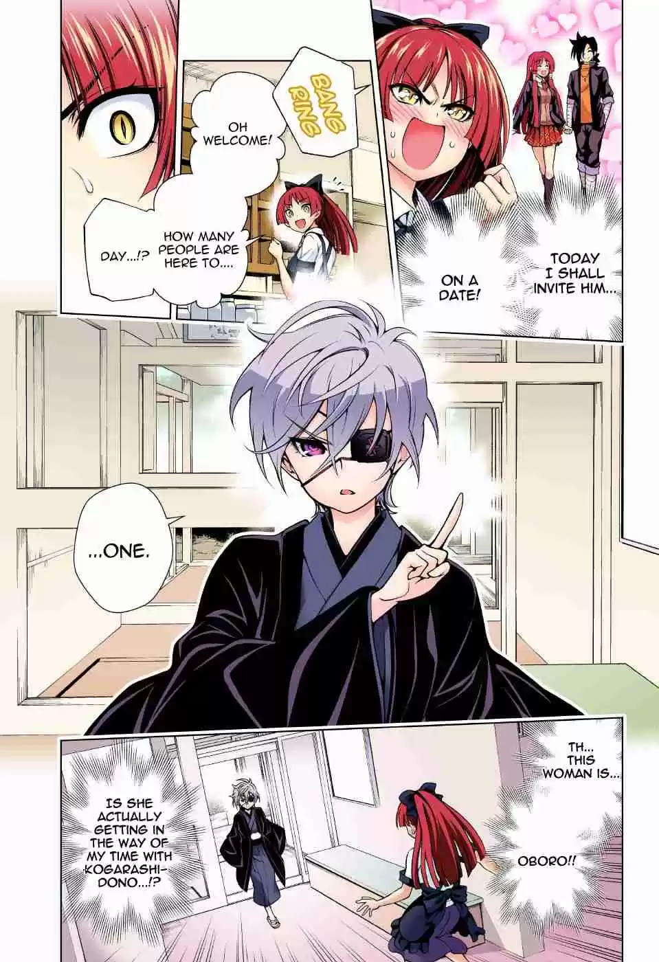 Yuragi sou no Yuuna san Digital Colored Comics Vol. 10 Ch. 83 Confrontation! Karura sama and Oboro san.