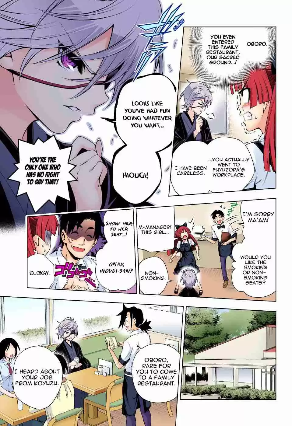 Yuragi sou no Yuuna san Digital Colored Comics Vol. 10 Ch. 83 Confrontation! Karura sama and Oboro san.