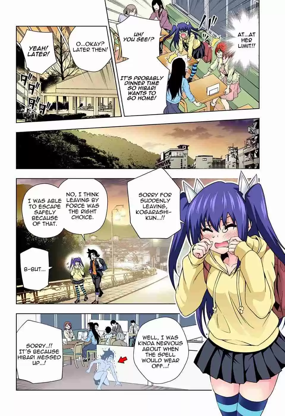 Yuragi sou no Yuuna san Digital Colored Comics Vol. 11 Ch. 90 Let's Study, Hibari chan
