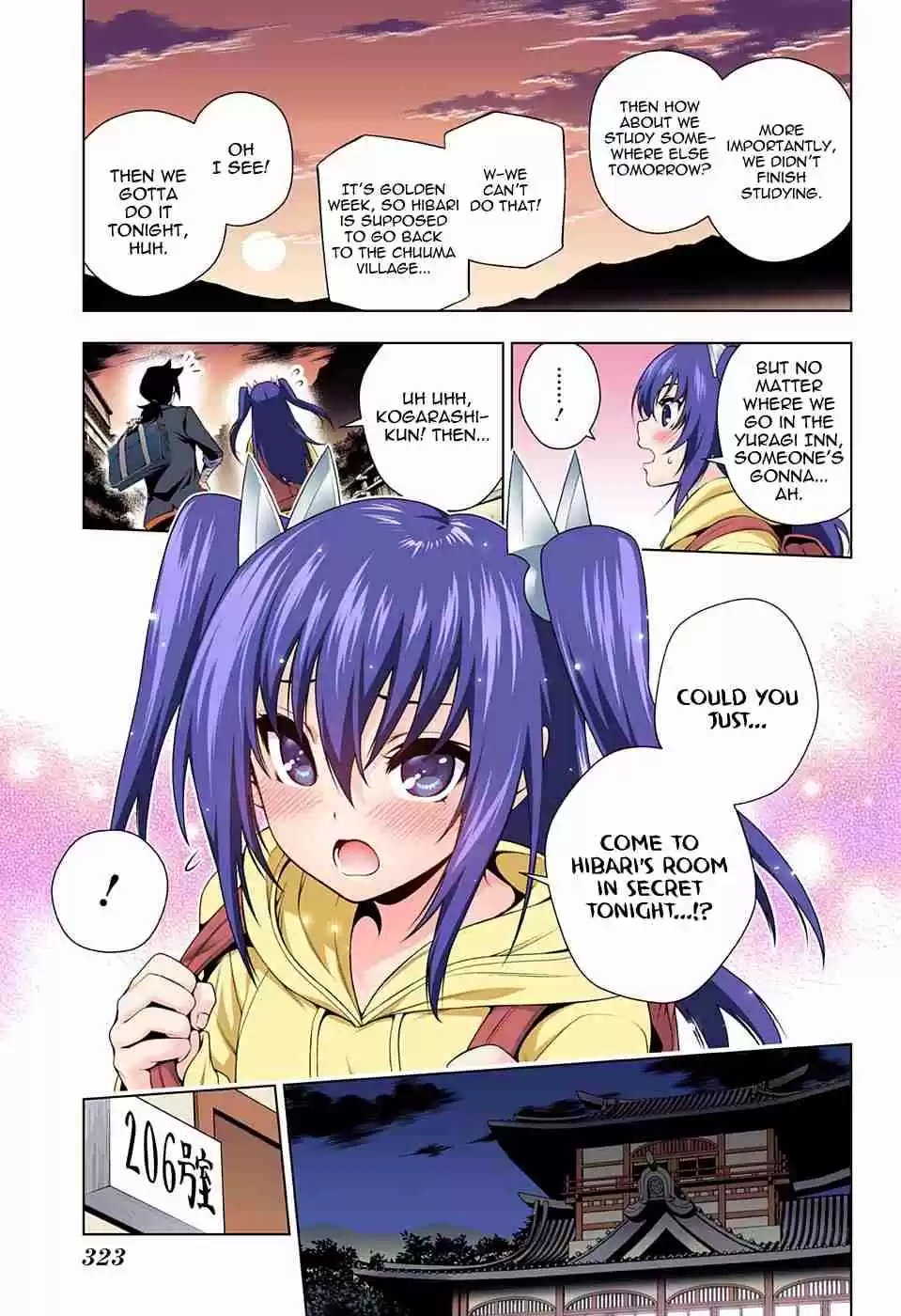 Yuragi sou no Yuuna san Digital Colored Comics Vol. 11 Ch. 90 Let's Study, Hibari chan