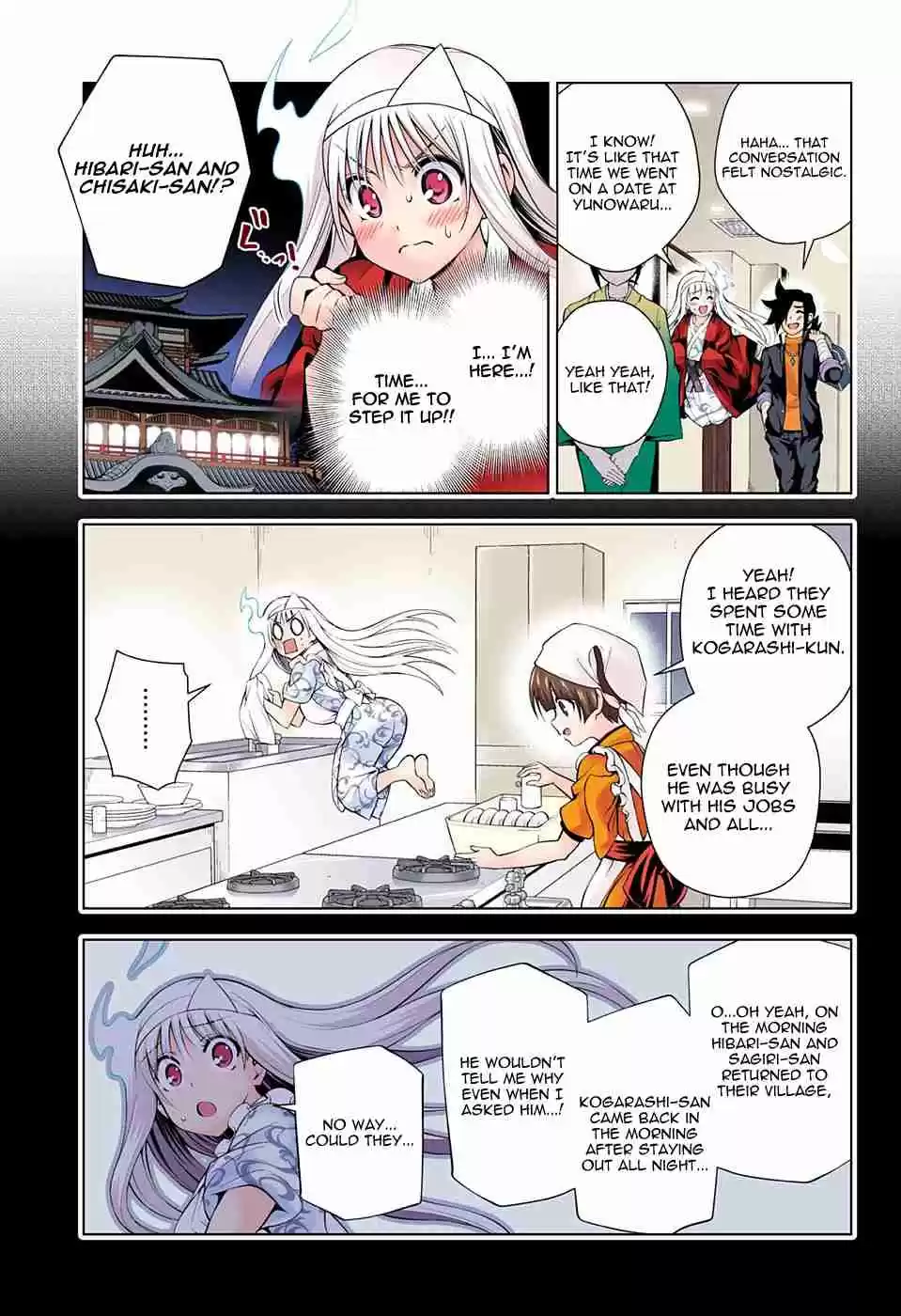 Yuragi sou no Yuuna san Digital Colored Comics Vol. 11 Ch. 92 A Heart Thumping Overnight Stay