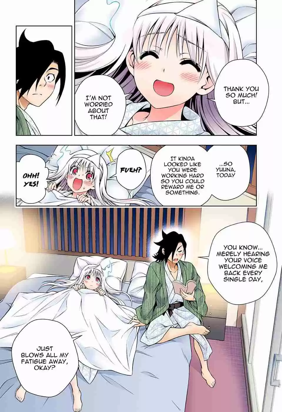 Yuragi sou no Yuuna san Digital Colored Comics Vol. 11 Ch. 92 A Heart Thumping Overnight Stay