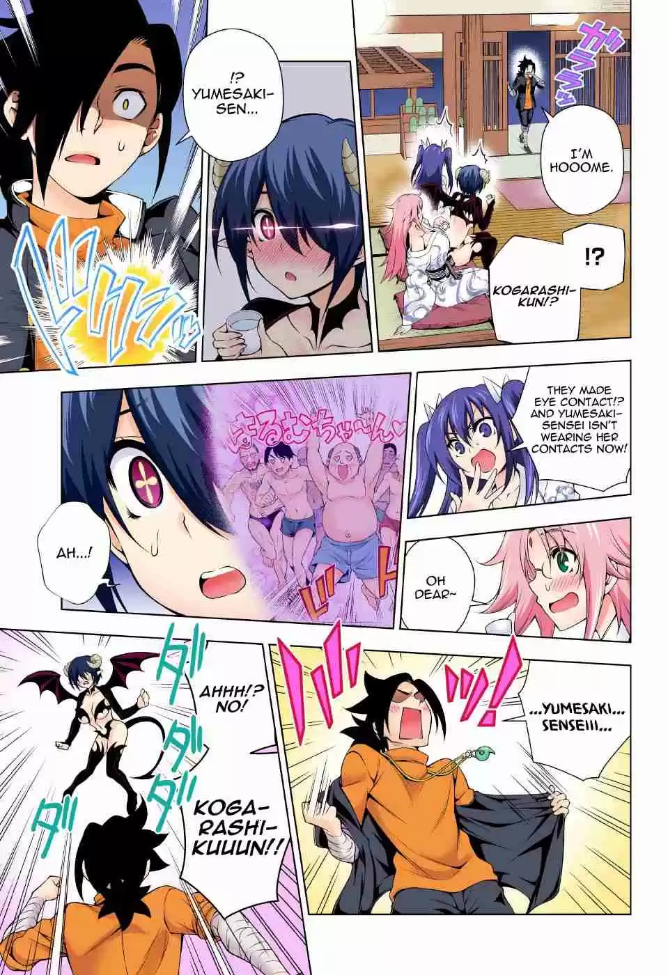 Yuragi sou no Yuuna san Digital Colored Comics Vol. 11 Ch. 95 Yumesaki sensei on the Attack