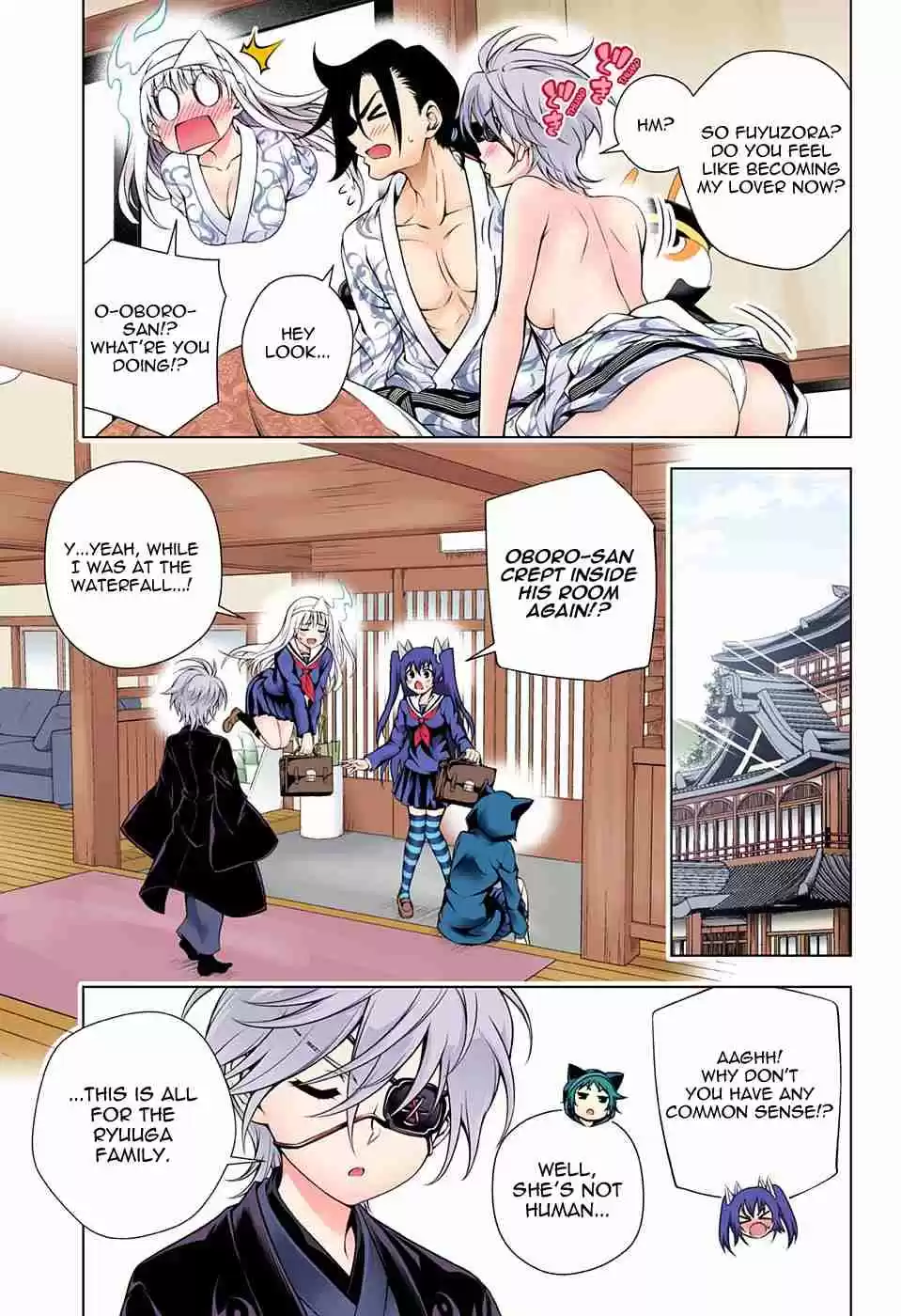 Yuragi sou no Yuuna san Digital Colored Comics Vol. 11 Ch. 96 Oboro san Gets Bewildered