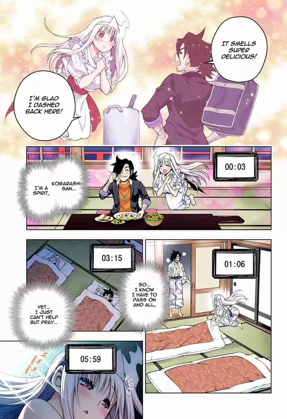 Yuragi sou no Yuuna san Digital Colored Comics Vol. 12 Ch. 100 Yuuna san All Day