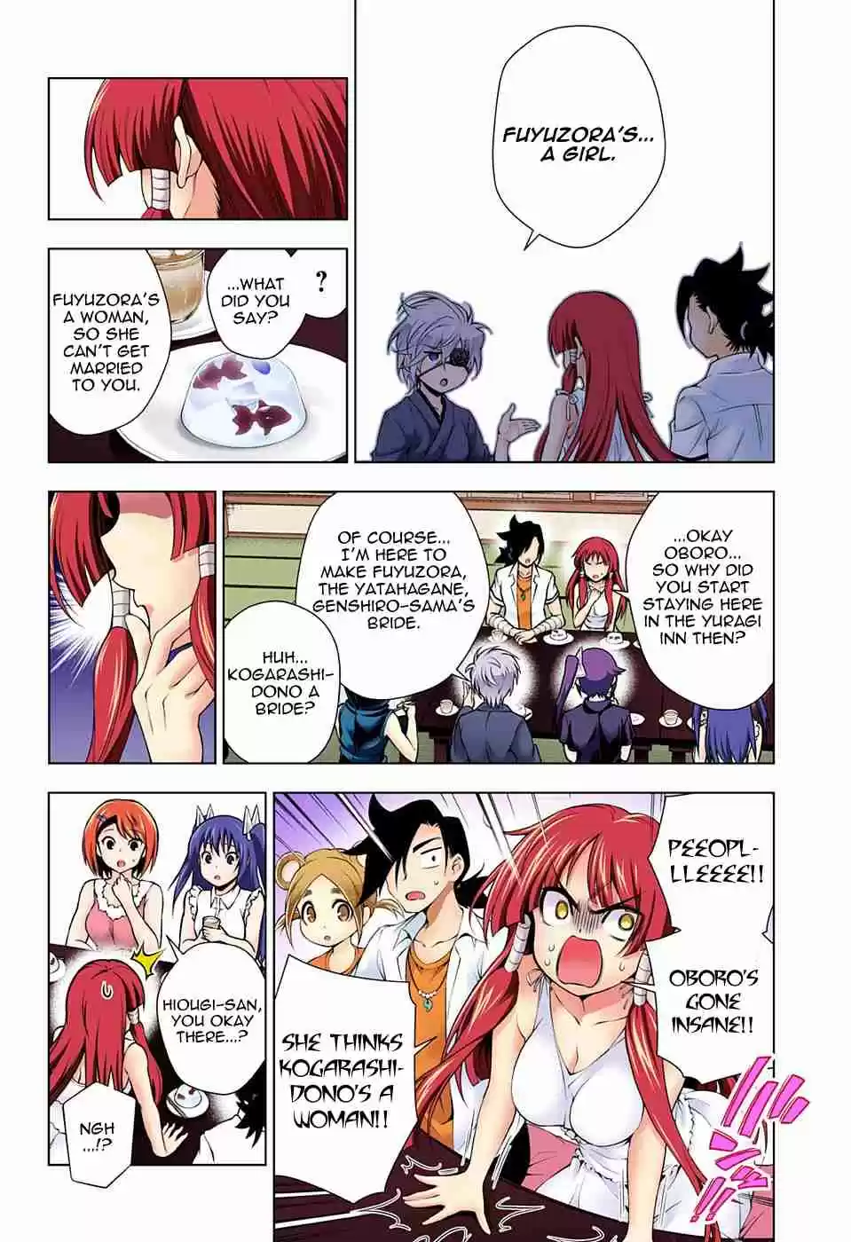 Yuragi sou no Yuuna san Digital Colored Comics Vol. 13 Ch. 115 Karura sama's Struggles