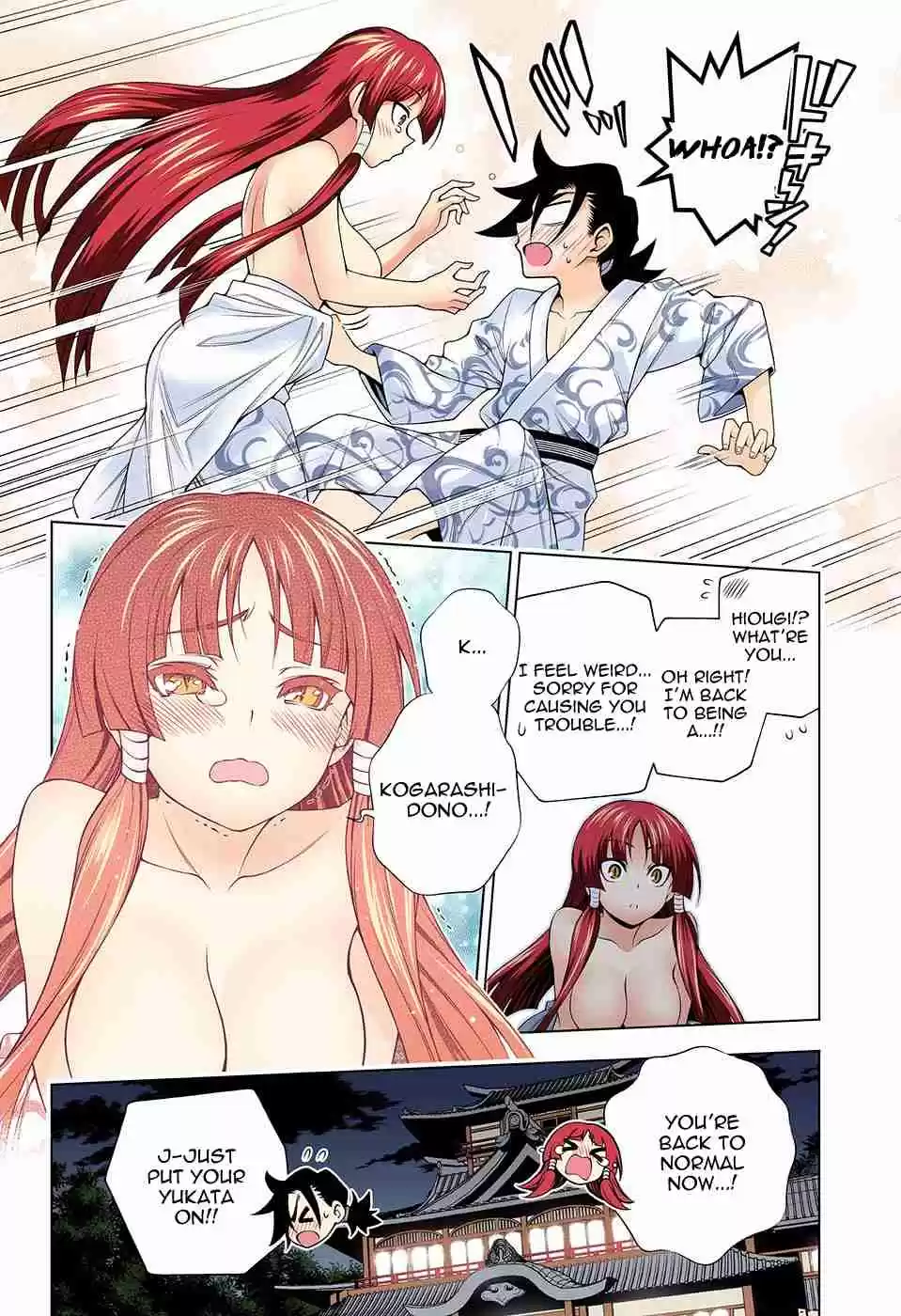 Yuragi sou no Yuuna san Digital Colored Comics Vol. 13 Ch. 115 Karura sama's Struggles
