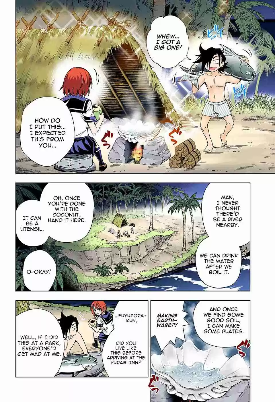 Yuragi sou no Yuuna san Digital Colored Comics Vol. 14 Ch. 116 Chisaki san and Surviving