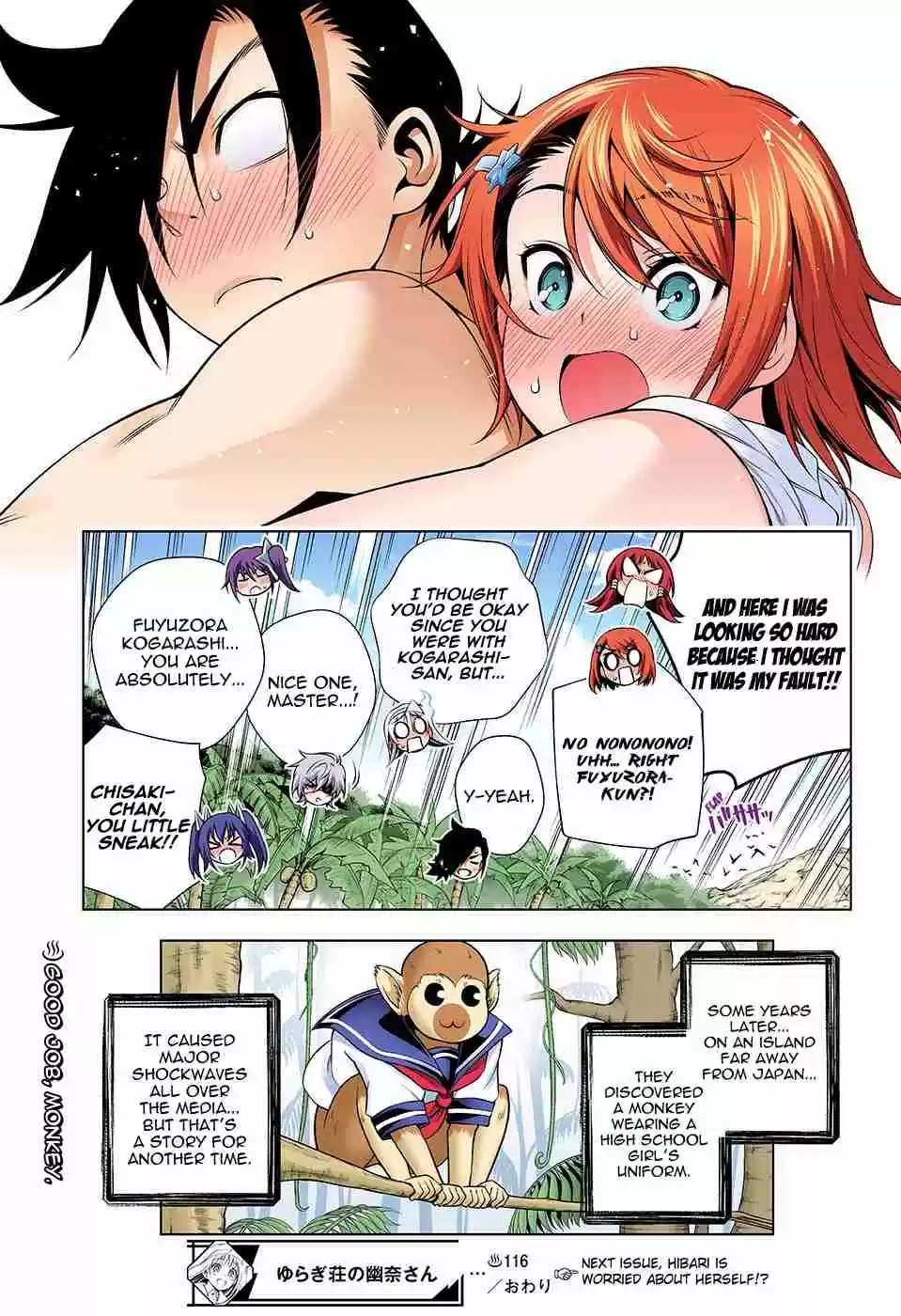 Yuragi sou no Yuuna san Digital Colored Comics Vol. 14 Ch. 116 Chisaki san and Surviving