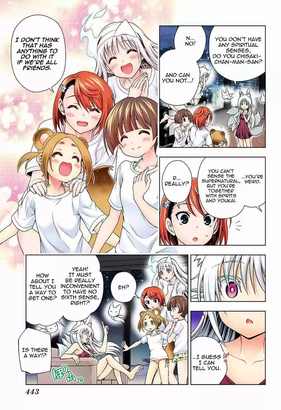 Yuragi sou no Yuuna san Digital Colored Comics Vol. 14 Ch. 122 Sagiri san, Hibari chan, Get Close...!