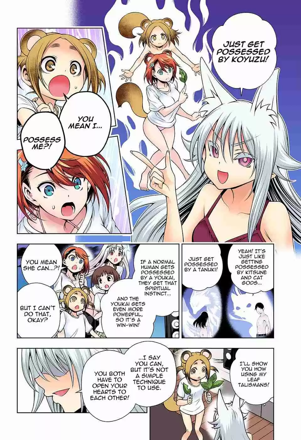Yuragi sou no Yuuna san Digital Colored Comics Vol. 14 Ch. 122 Sagiri san, Hibari chan, Get Close...!