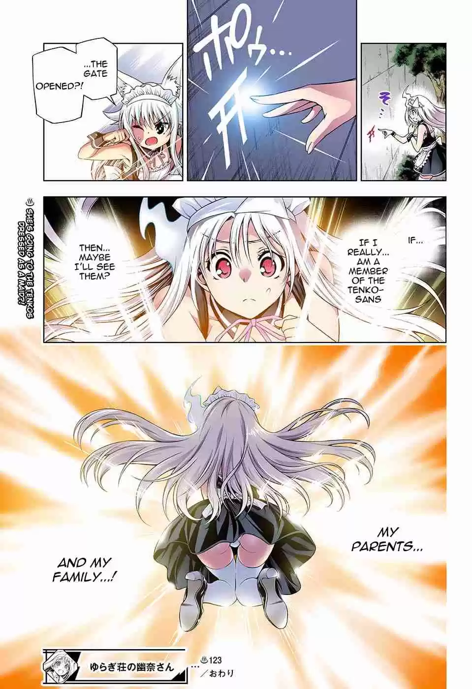 Yuragi sou no Yuuna san Digital Colored Comics Vol. 14 Ch. 123 Yuuna san Approaches the Tenko Family