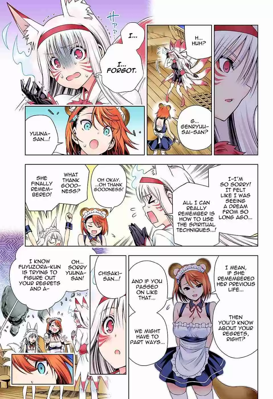 Yuragi sou no Yuuna san Digital Colored Comics Vol. 15 Ch. 125 Yuuna san as Tenko Genryuusai