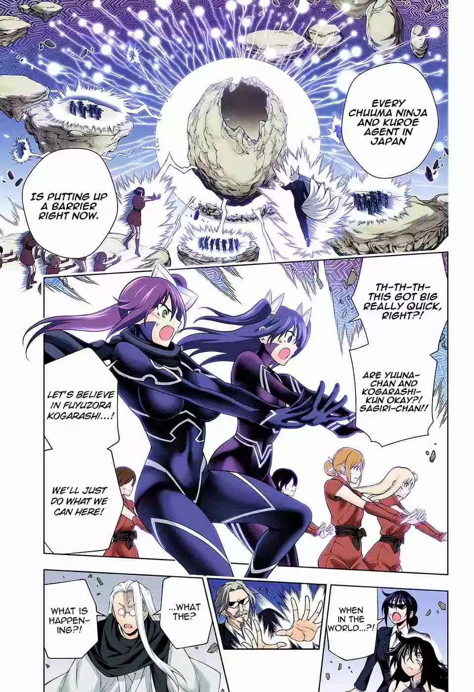 Yuragi sou no Yuuna san Digital Colored Comics Vol. 15 Ch. 127 Clash! Byakuei san