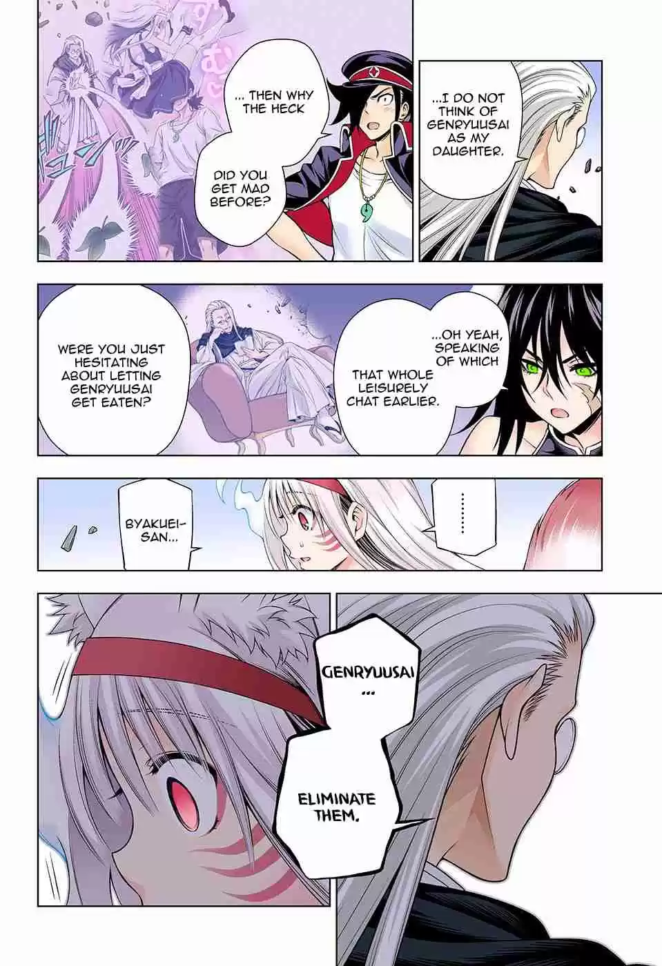 Yuragi sou no Yuuna san Digital Colored Comics Vol. 15 Ch. 127 Clash! Byakuei san