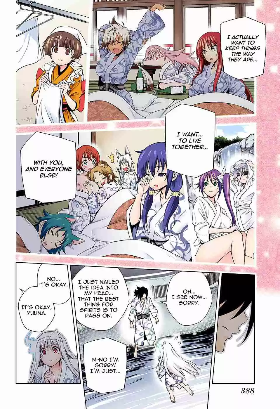 Yuragi sou no Yuuna san Digital Colored Comics Vol. 15 Ch. 129 Ouga san's Wish