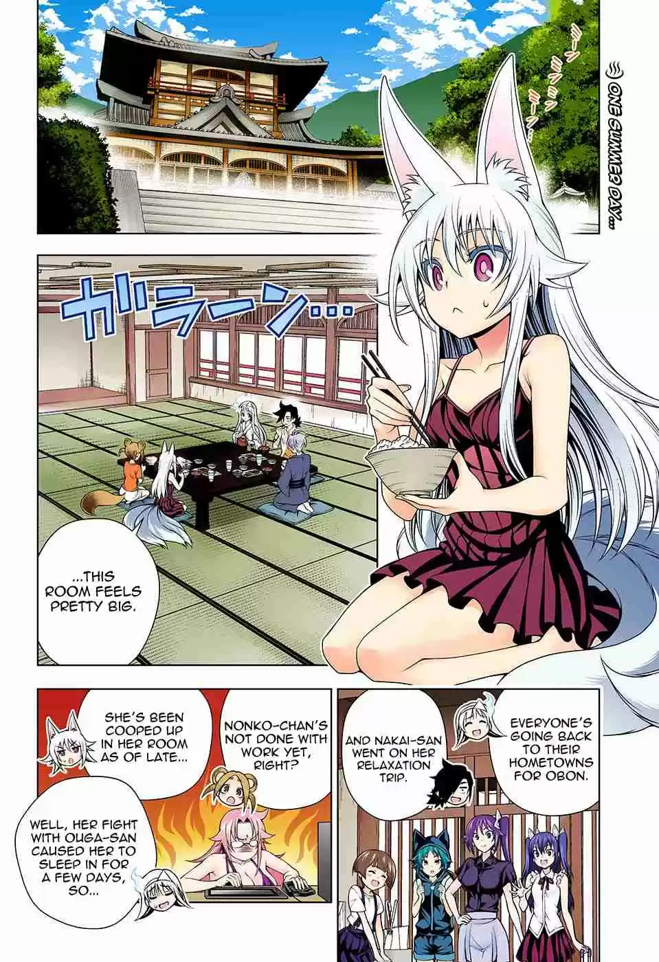 Yuragi sou no Yuuna san Digital Colored Comics Vol. 15 Ch. 130 Koyuzu chan vs Miria chan