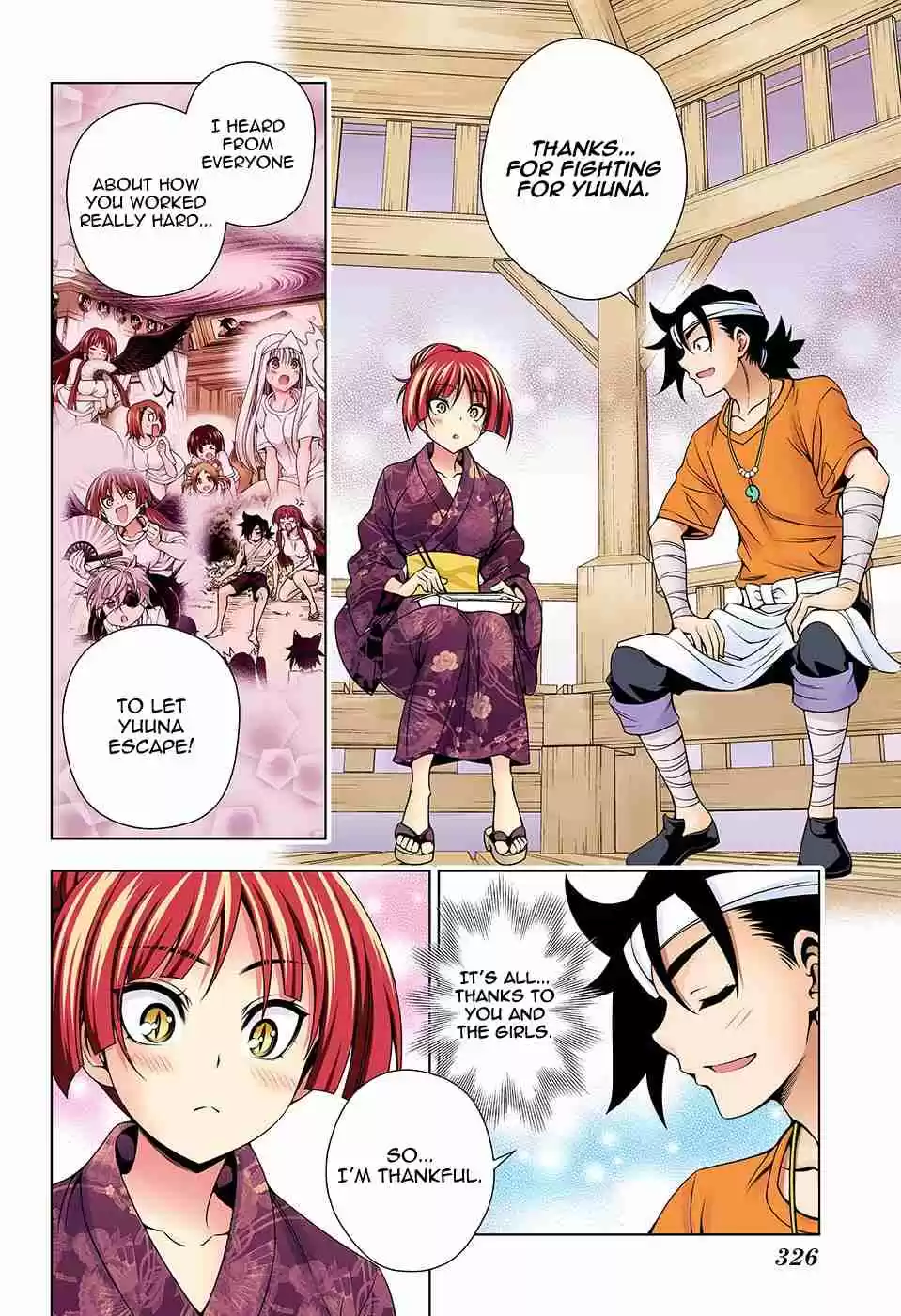 Yuragi sou no Yuuna san Digital Colored Comics Vol. 15 Ch. 131 Karura sama Stalks