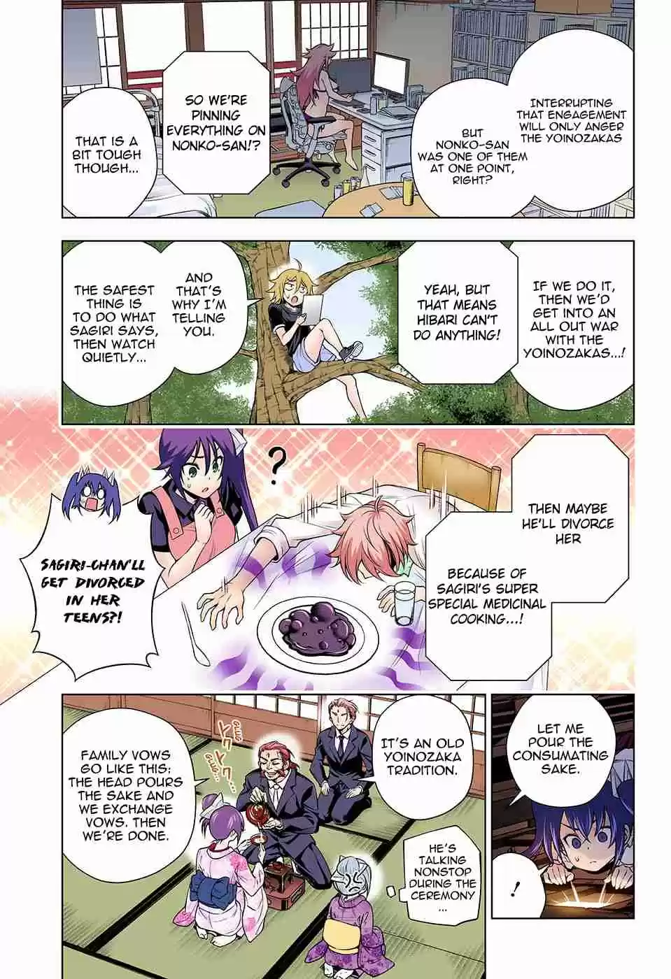 Yuragi sou no Yuuna san Digital Colored Comics Vol. 16 Ch. 135 The Other Side of Sagiri san's Engagement