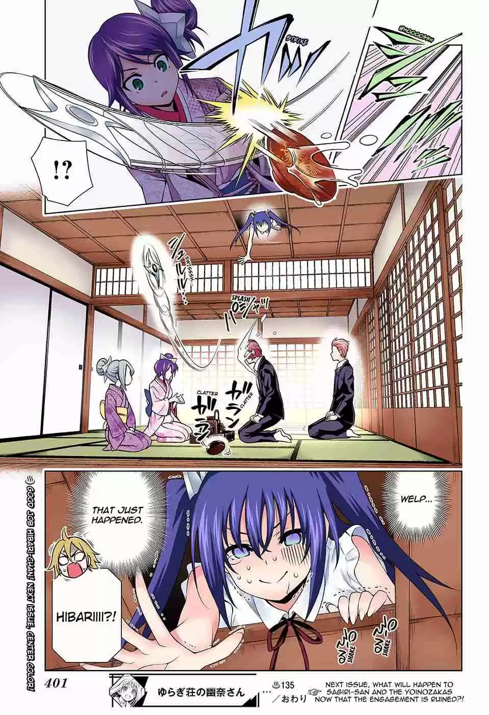 Yuragi sou no Yuuna san Digital Colored Comics Vol. 16 Ch. 135 The Other Side of Sagiri san's Engagement