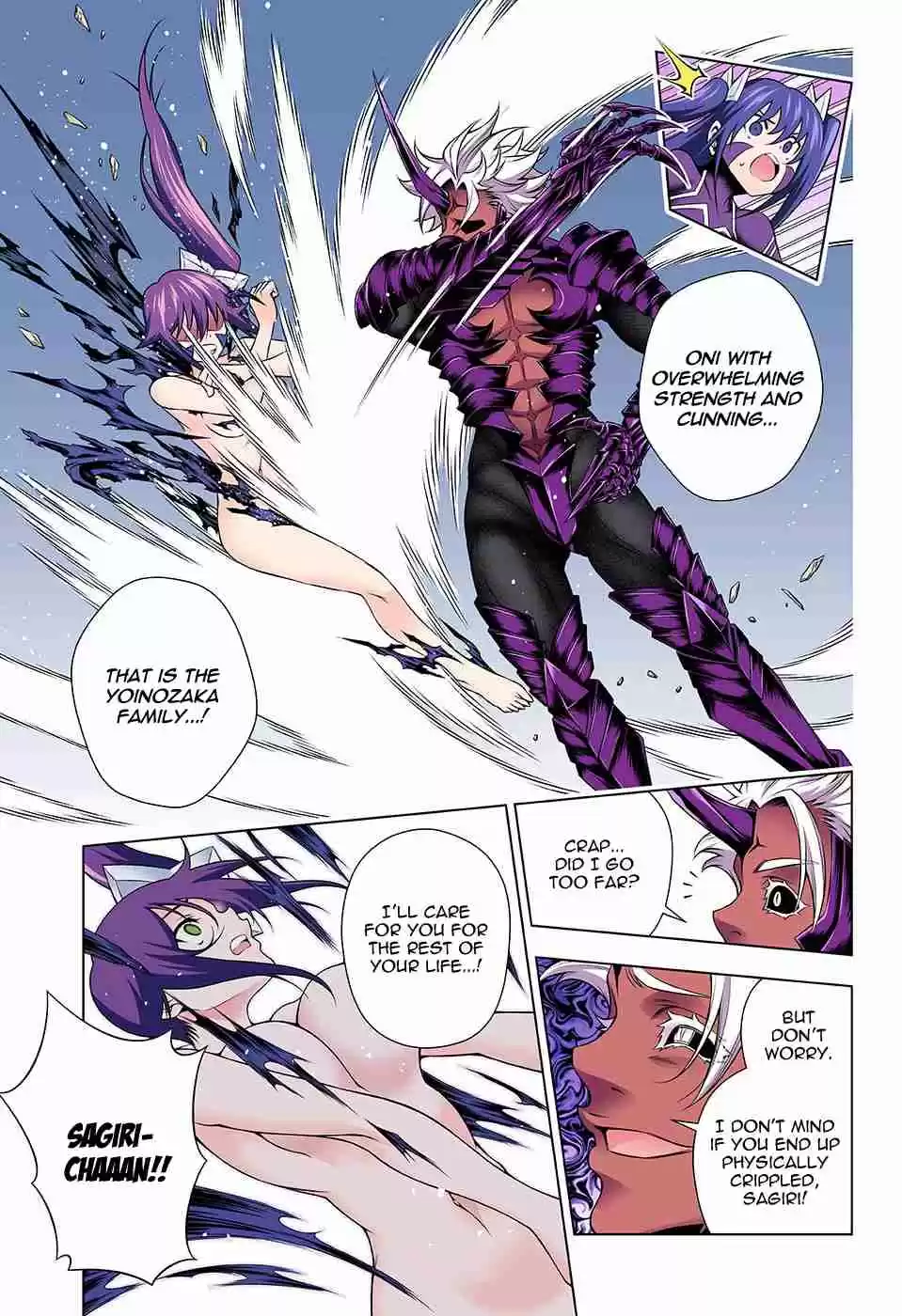 Yuragi sou no Yuuna san Digital Colored Comics Vol. 16 Ch. 137 Sagiri san's Fighting Style