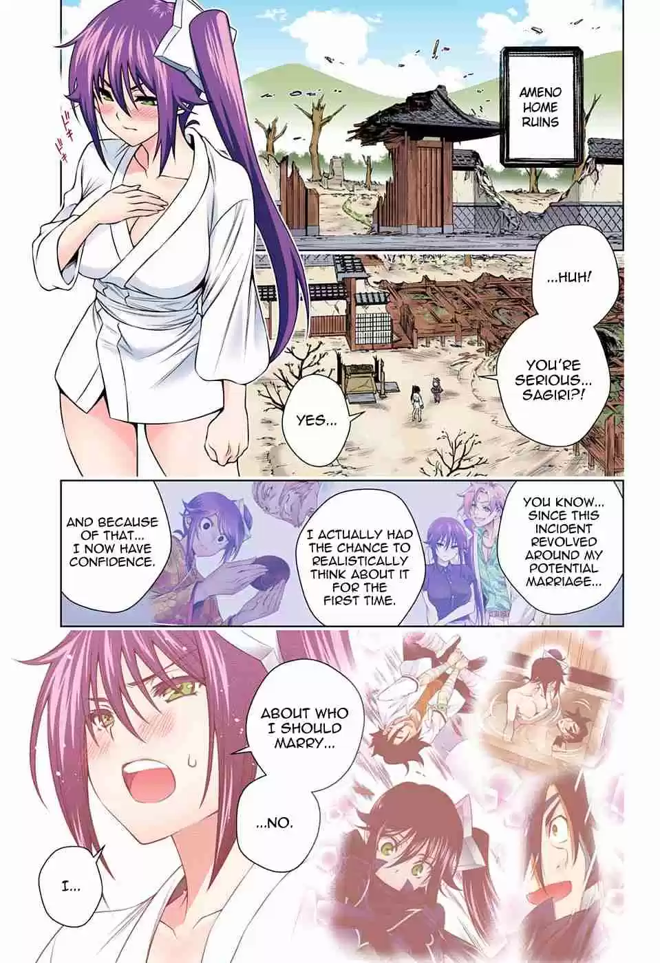 Yuragi sou no Yuuna san Digital Colored Comics Vol. 16 Ch. 138 Clumsy Sagiri san