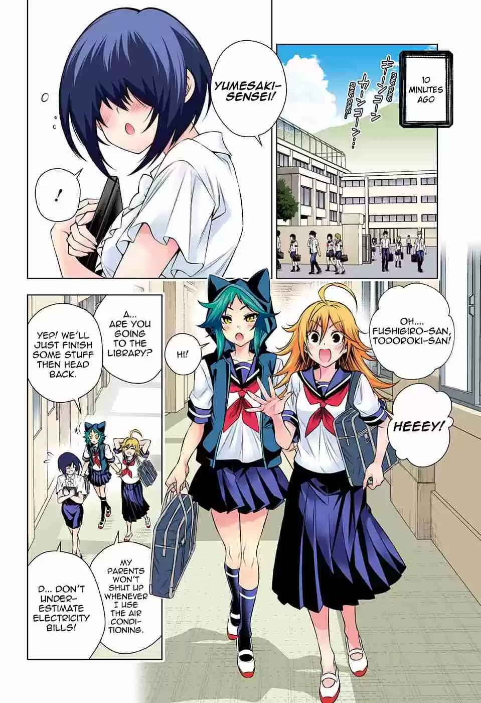 Yuragi sou no Yuuna san Digital Colored Comics Vol. 16 Ch. 139 Yumesaki sensei and The World Tour