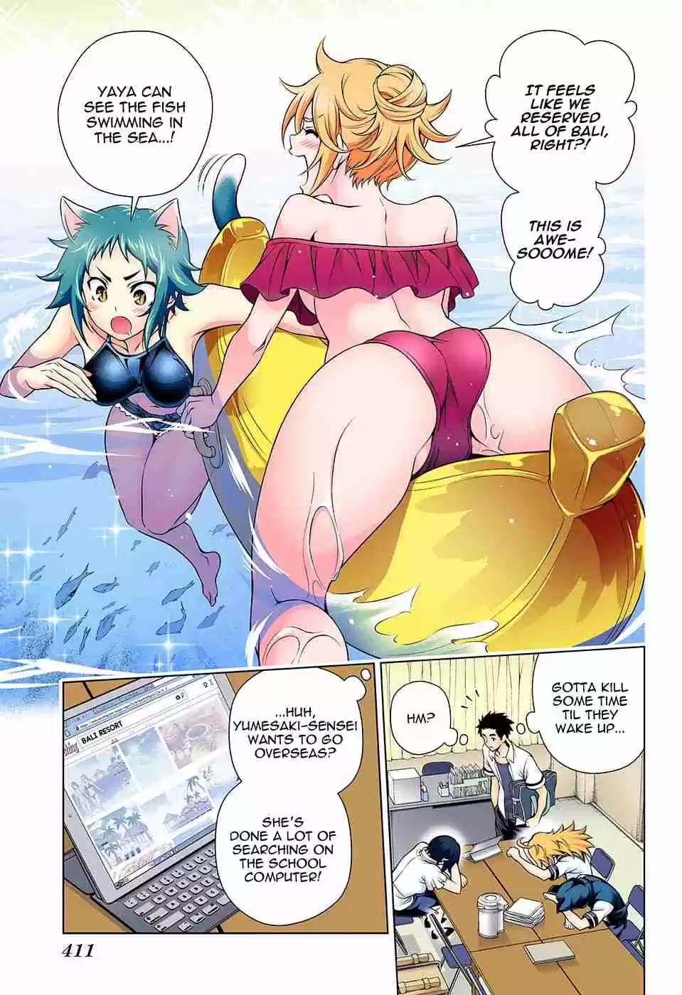 Yuragi sou no Yuuna san Digital Colored Comics Vol. 16 Ch. 139 Yumesaki sensei and The World Tour