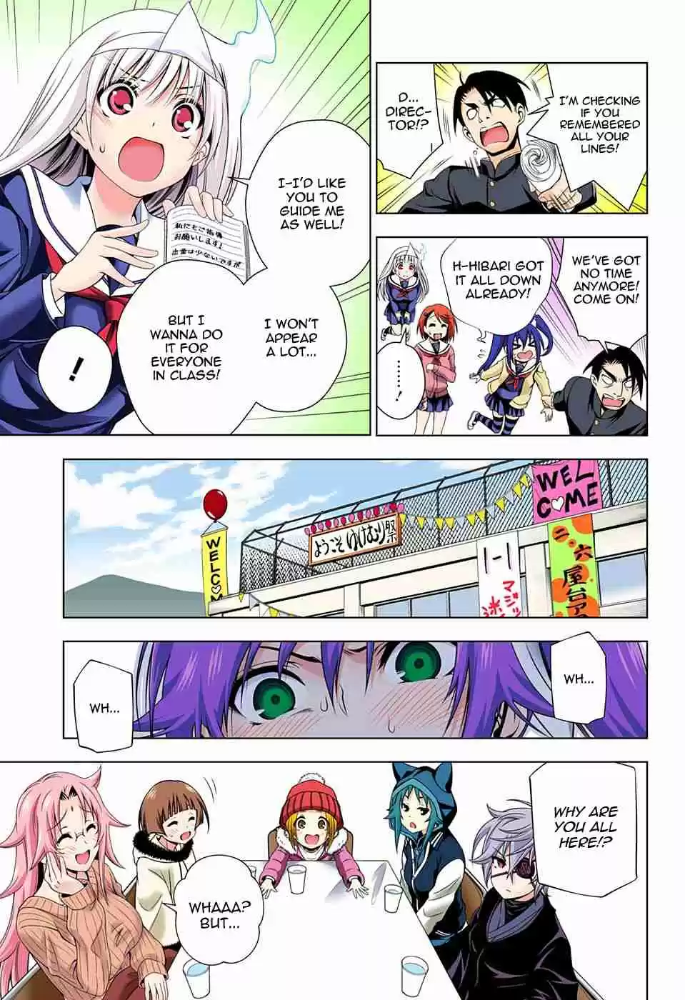 Yuragi sou no Yuuna san Digital Colored Comics Vol. 5 Ch. 43 Sagiri san Flips in the Cultural Festival