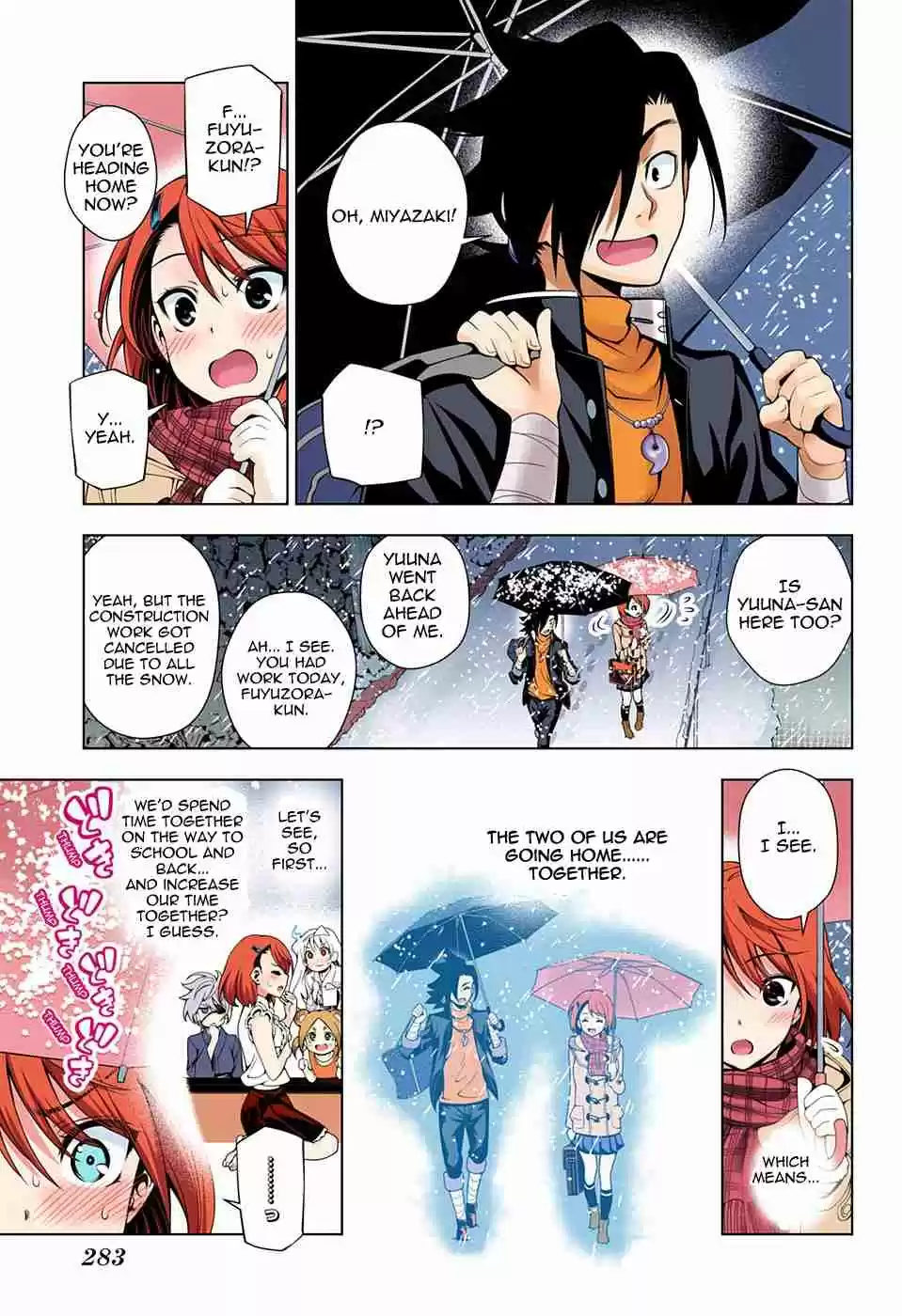 Yuragi sou no Yuuna san Digital Colored Comics Vol. 6 Ch. 47 Piling Snow and Chisaki san